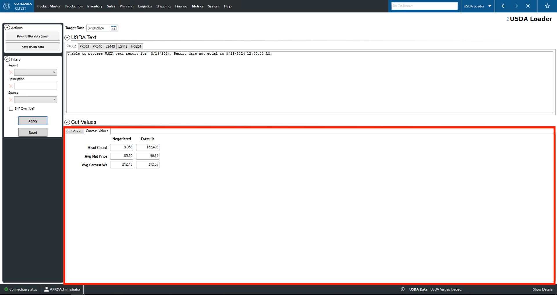 A Screenshot of the Packaging Tab