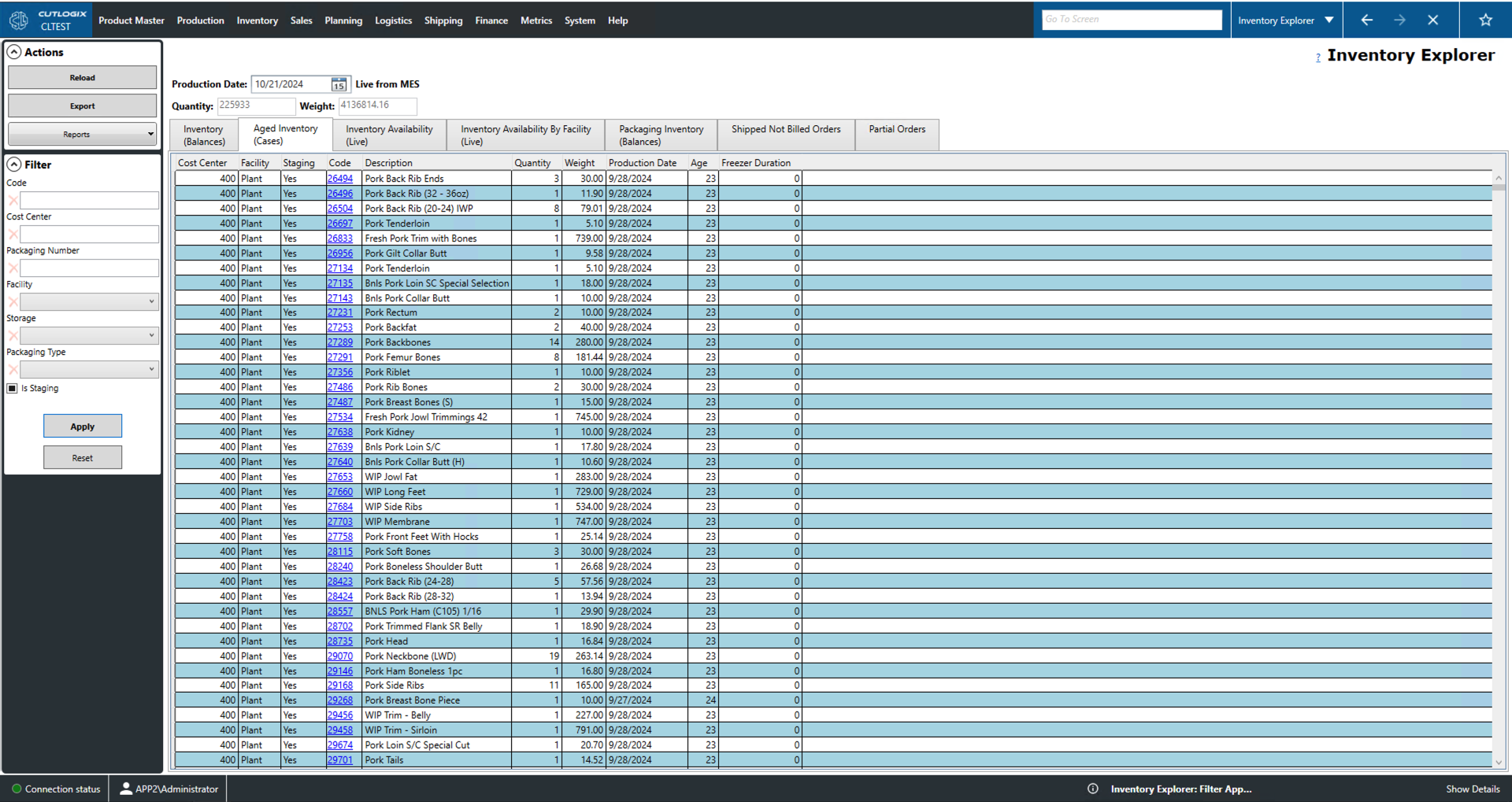 A Screenshot of the Packaging Tab