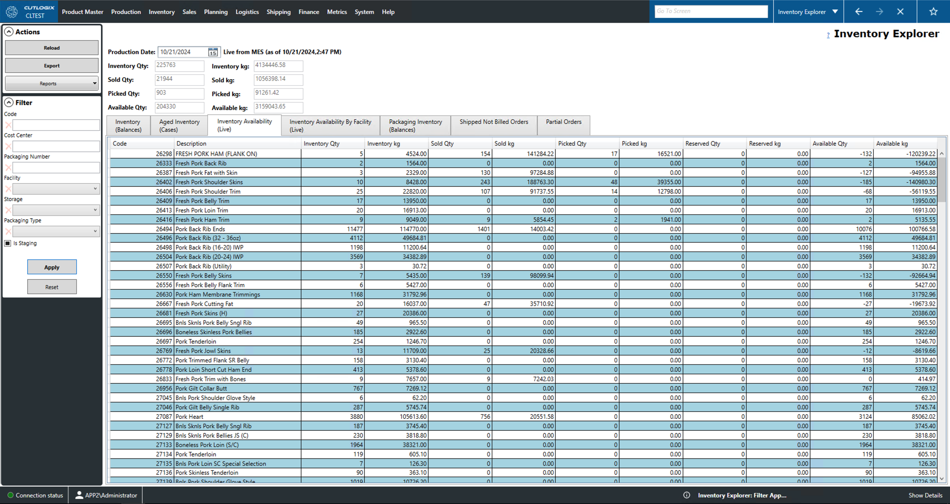 A Screenshot of the Packaging Tab