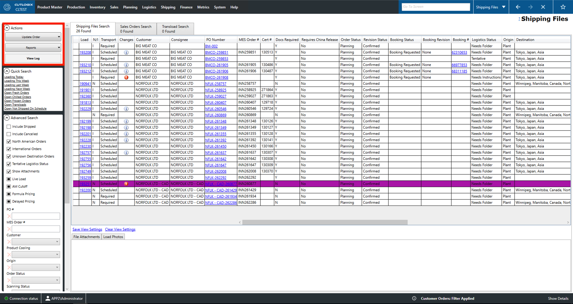 A Screenshot of the Packaging Tab