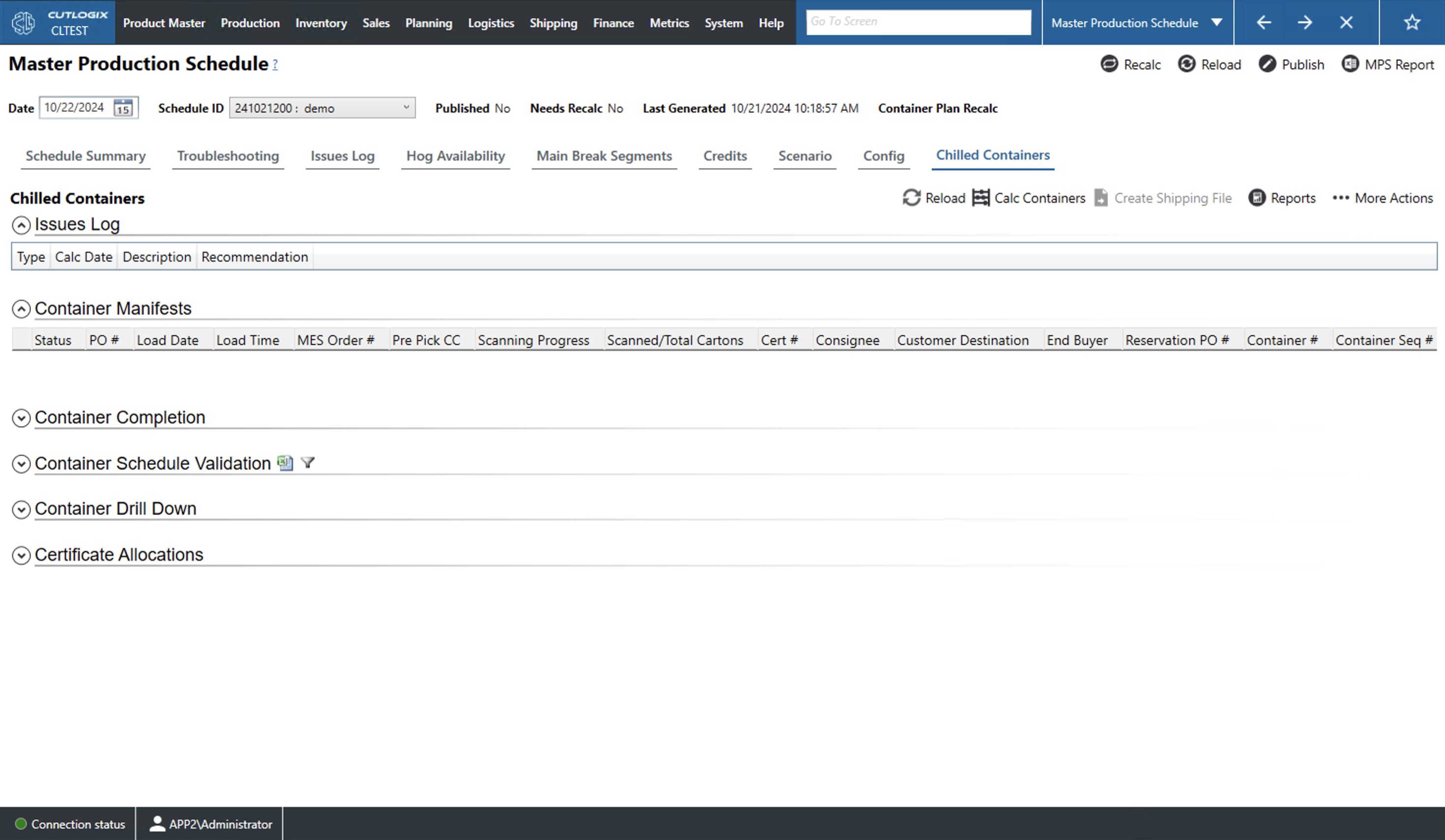 A Screenshot of the Packaging Tab