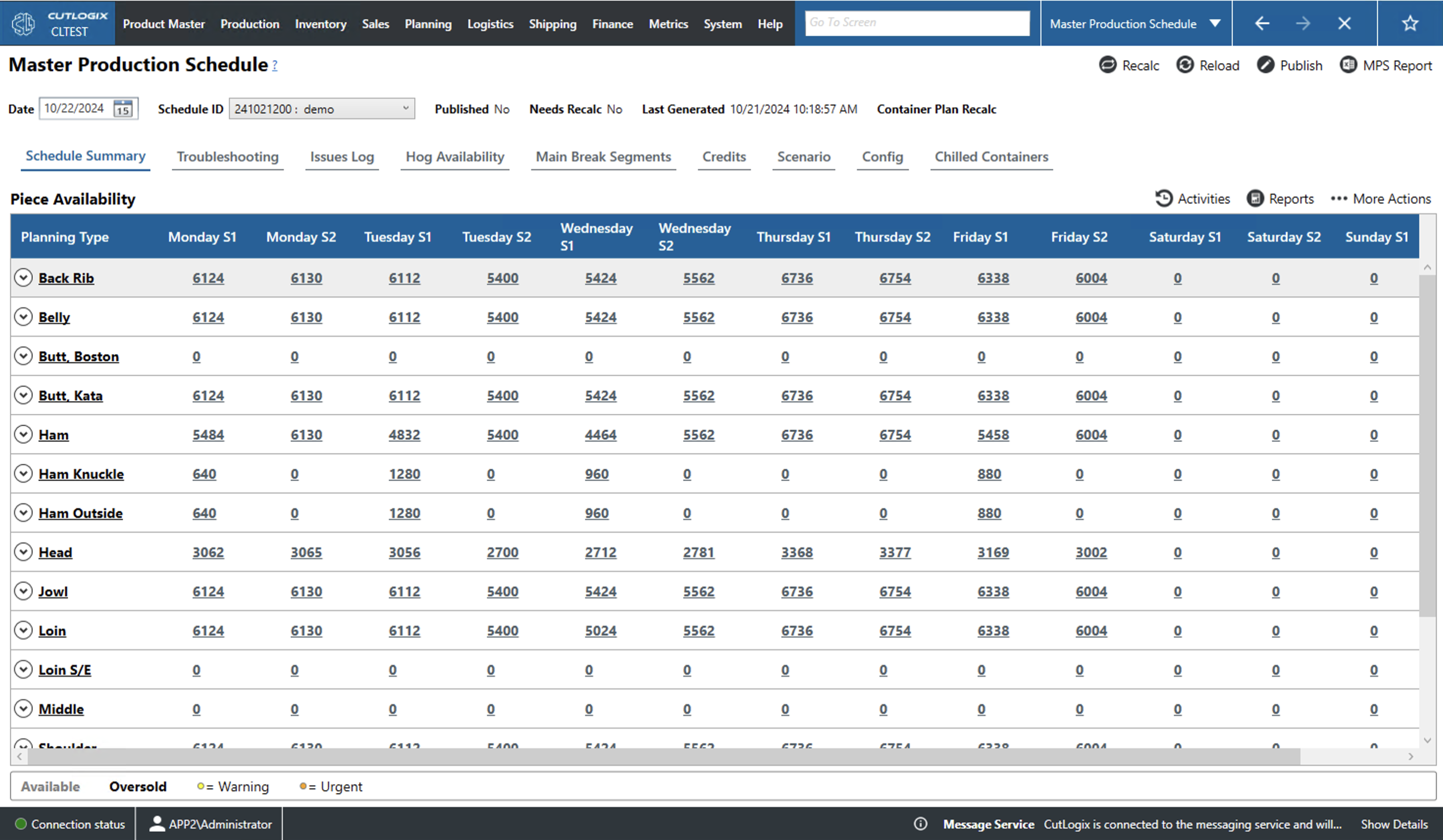 A Screenshot of the Packaging Tab