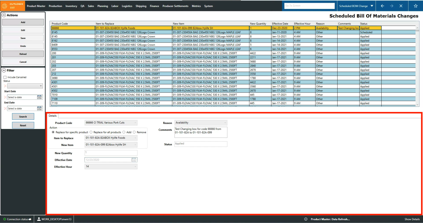 A Screenshot of the Packaging Tab