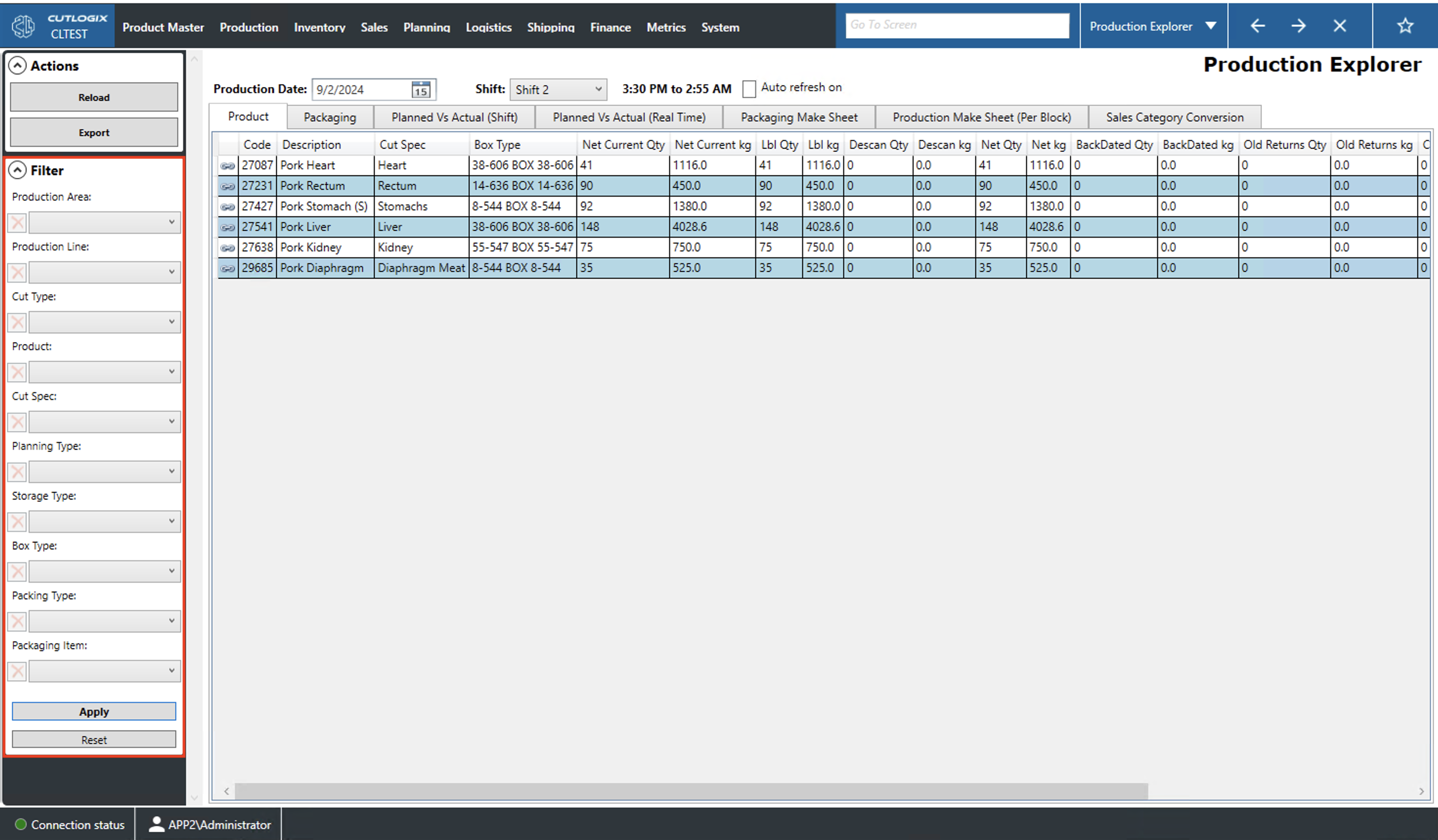 A Screenshot of the Packaging Tab