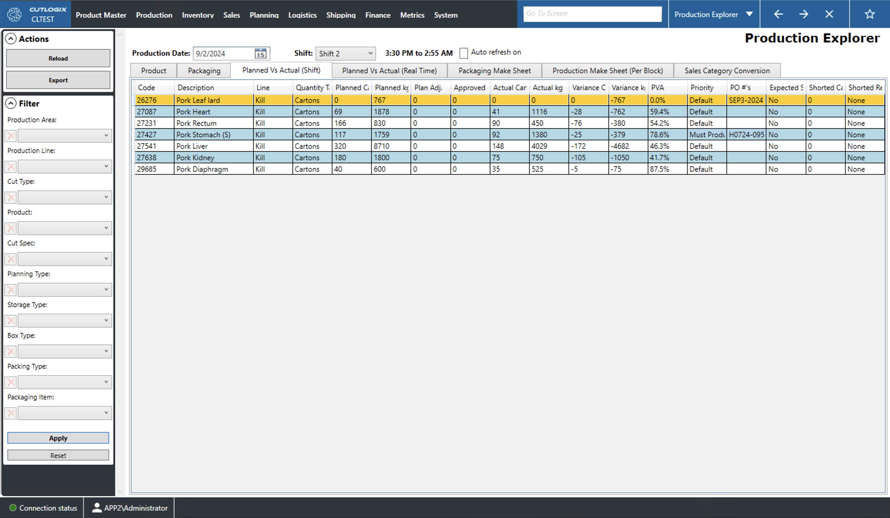 A Screenshot of the Packaging Tab