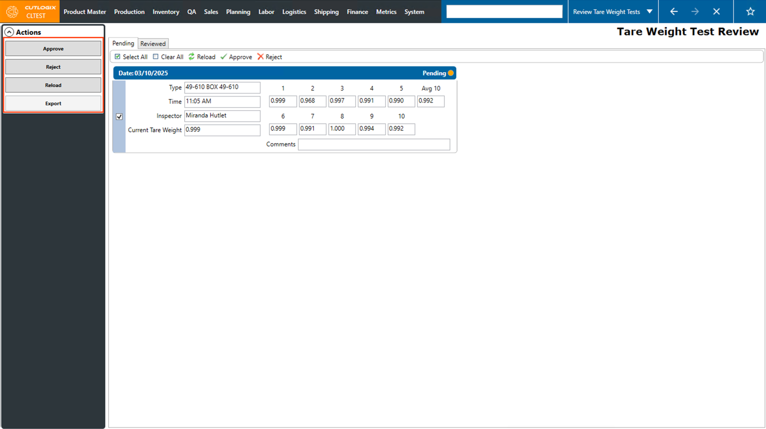 A Screenshot of the Packaging Tab
