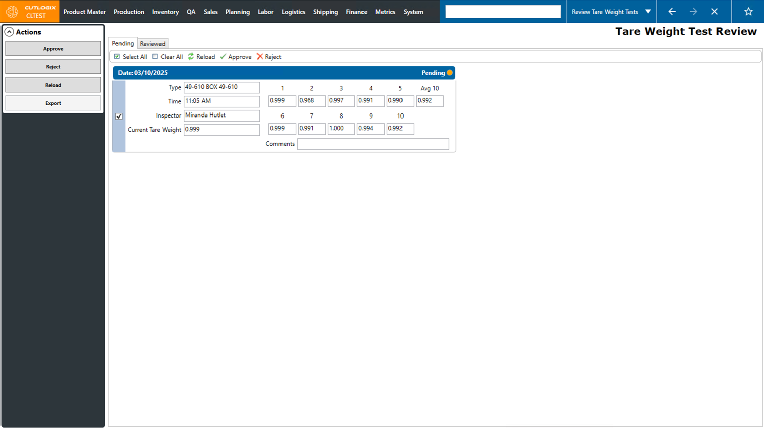 A Screenshot of the Packaging Tab