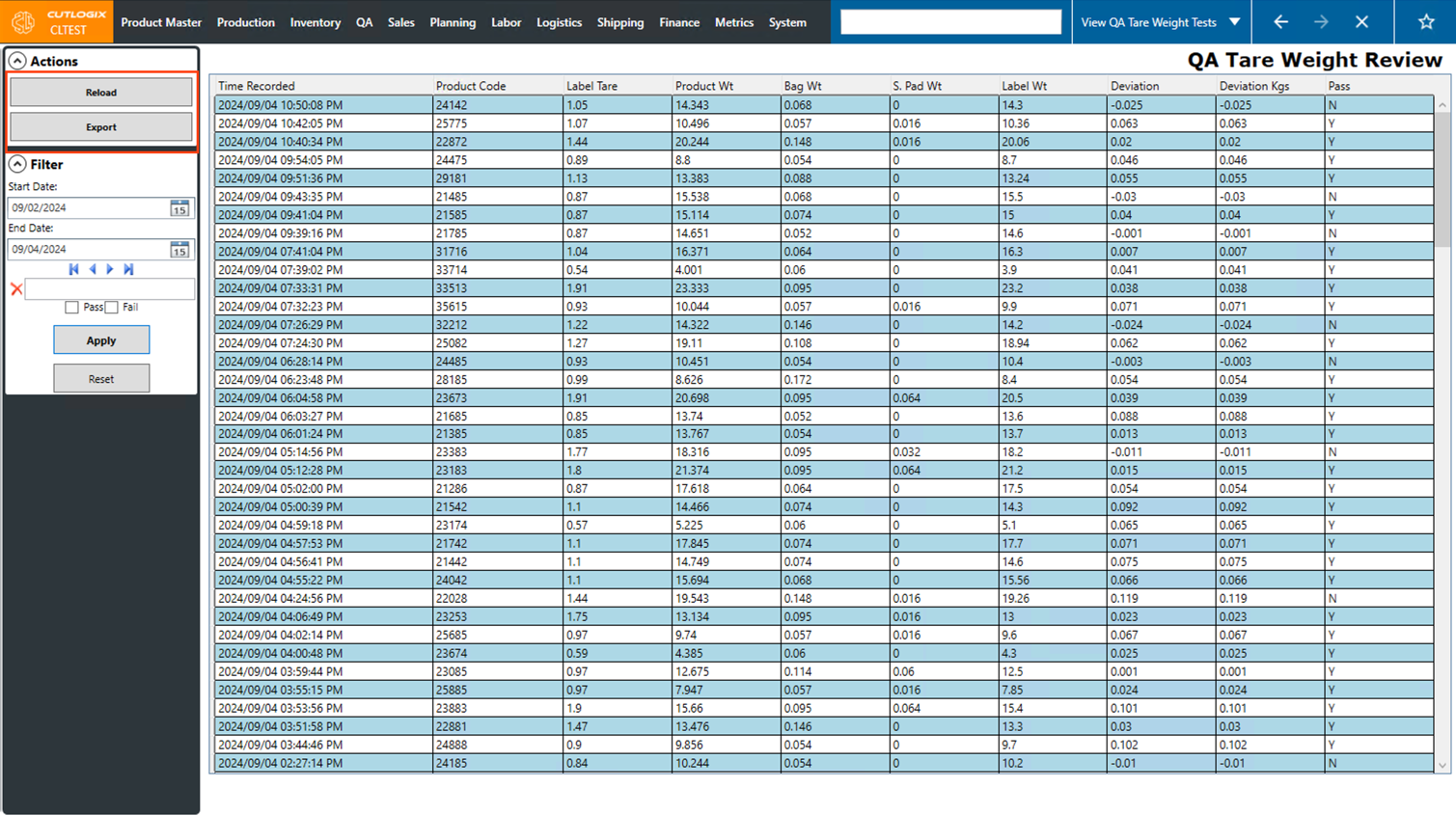 A Screenshot of the Packaging Tab